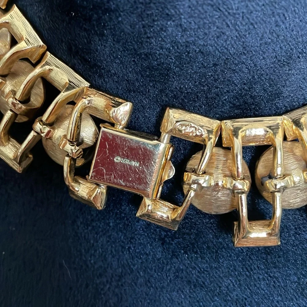 NAPIER Runway Necklace & matching bracelet goldplated Hollywood Collection rare - Picture 5 of 9